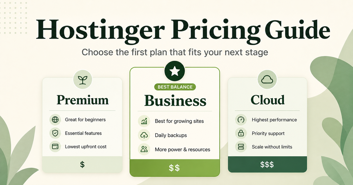 Hostinger Pricing Guide: Which Plan Fits a Small Content Site?