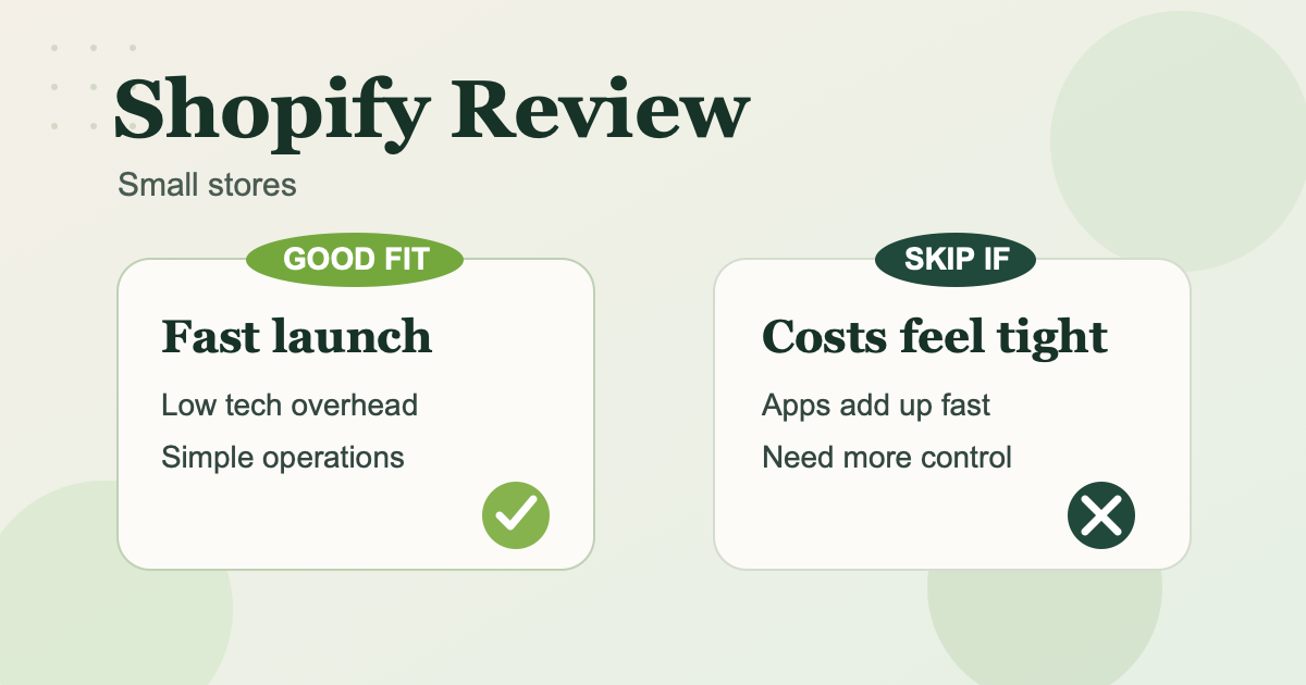 Shopify Review for Small Stores: Easy Win or Expensive Convenience?