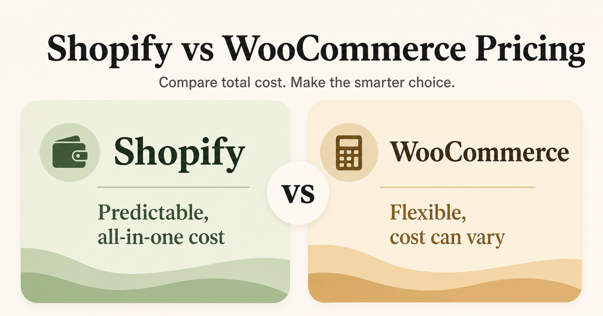 Shopify vs WooCommerce Pricing: Which One Is Actually Cheaper?